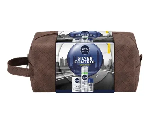 NIVEA MEN Zestaw Kosmetyczka Silver Control-30968
