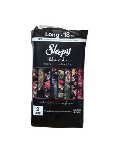 SLEEPY Podpaski Black 18 sztuk 2-LONG Skrzydełka-31438