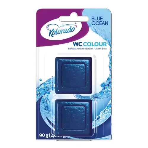 KOLORADO Kostka barwiące do WC Niebieski Ocean 2x90g -31843