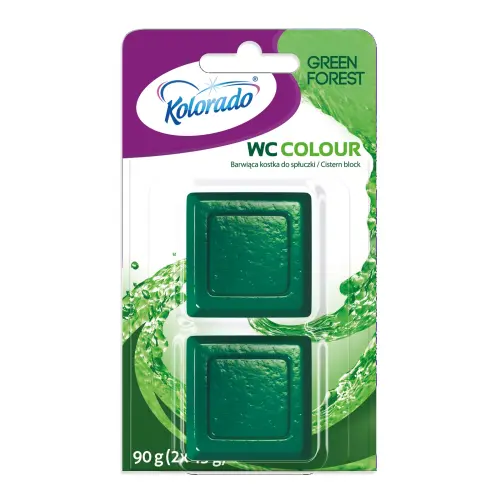 KOLORADO Kostki barwiące do WC Zielony Las 2x90g -31842