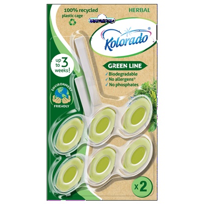 KOLORADO Kostki do WC Green Line Herbal 2x51g -31837
