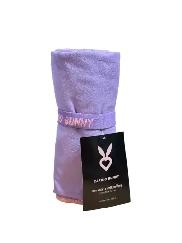 CARDIO BUNNY Ręcznik z mikrofibrą Fioletowy 80x130 cm -32469