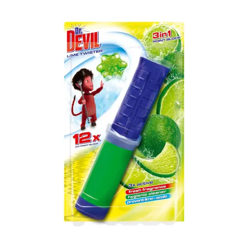 Dr. DEVIL Odświeżacz w żelu Lime do WC 3w1 75ml-32396
