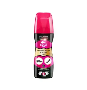 EMU Pasta do butów w płynie 2w1 - CZARNA 75 ml