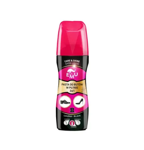 EMU Pasta do butów w płynie 2w1 - CZARNA 75 ml-32126