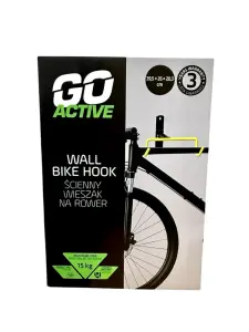 GO ACTIVE Wieszak rowerowy ścienny obciążenie max 15 kg