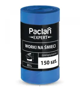Paclan Worki na śmieci zawiązywane 35L 150 szt.