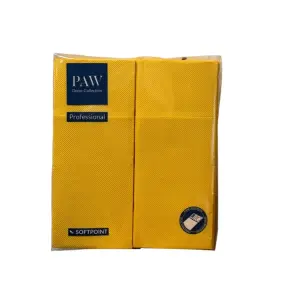 PAW SoftPoint Serwetki Żółte 32x38 cm, kieszonki 50 szt 