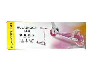 PLAYGROUND Hulajnoga LED Biało-Różowa 