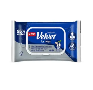 VELVET Papier toaletowy nawilżany dla mężczyzn 48 szt 