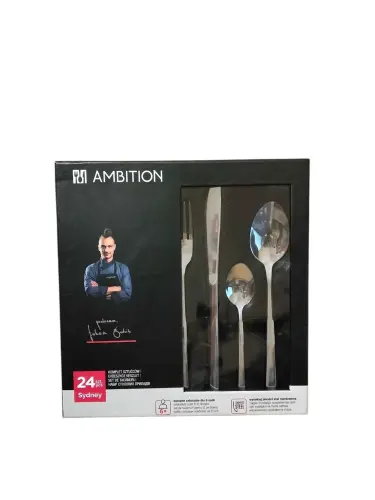 AMBITION Zestaw Sztućców Sydney 24 szt-32509