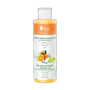 AVA Żel pod prysznic + balsam 2w1 pomarańcza 200ml