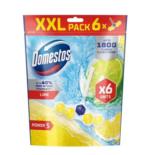 DOMESTOS Zawieszki do WC Limonka 6szt-32516