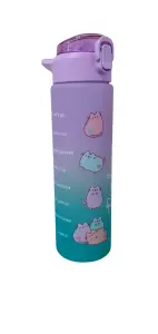 St. Majewski Bidon Pusheen Zielono Fioletowy 900ml