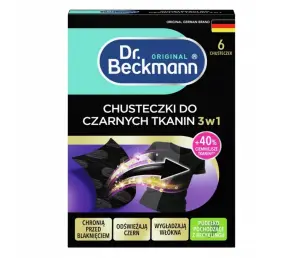 Dr Beckmann Chusteczki do prania czarnego 6 szt 