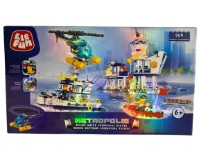 ELEFUN Klocki Wodne Centrum Operacyjne Policji 909 pcs