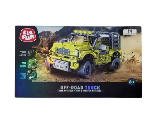 ELEFUN Klocki Jeep z napędem PullBack 771 pcs -33102