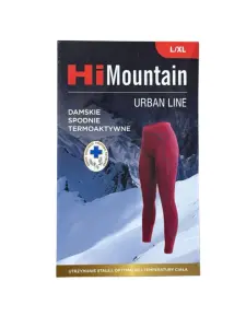 HI MOUNTAIN Urban Line Damskie Spodnie Termoaktywne L/XL 