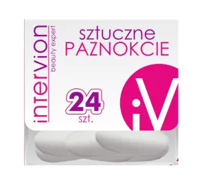 INTER VION Sztuczne paznokcie 24 szt 