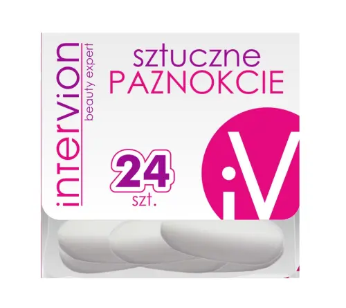 INTER VION Sztuczne paznokcie 24 szt -33017