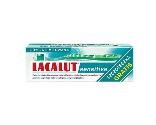 LACALUT Pasta do zębów Sensitive 75 ml + szczoteczka SOFT-32955