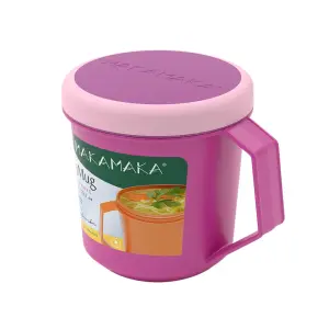 MAKAMAKA Kubek do mikrofali 670 ml Różowy 