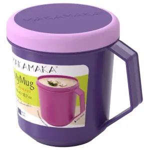 MAKAMAKA Kubek do mikrofali 670 ml Fioletowy 