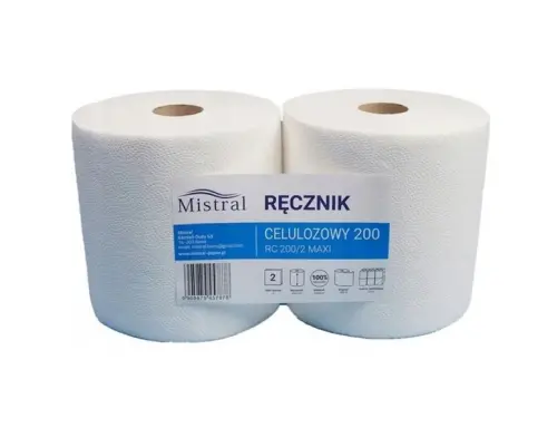 MISTRAL Ręcznik celulozowy 200 m (RC200) 2 rolki-32573