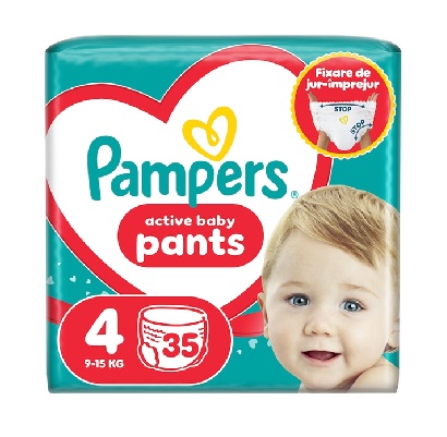 Pampers Active Baby Pieluchomajtki 4 35szt-32744