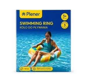 PLENER Koło do pływania kolorowe 108 cm