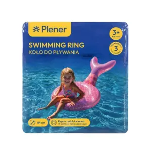 Plener Koło do Pływania Różowe Syrenka z ogonem 84 cm dmuchane