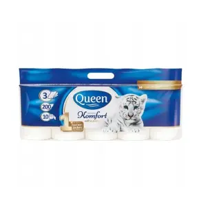 QUEEN Papier Toaletowy Komfort 10 rolek 