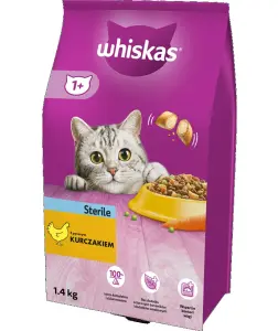 WHISKAS Sucha karma dla kota STERILE 1,9kg