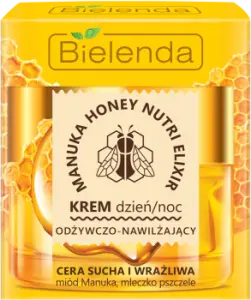 Bielenda Manuka Honey Krem odżywczo-nawilżający na dzień i noc miód Manuka i mleczko pszczele 50ml