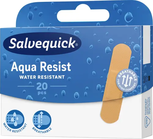 SALVEQUICK AQUA RESIST Plastry Wodoodporne 20 szt.-9903